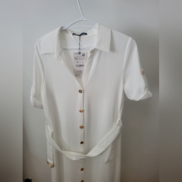 Zara Belted Shirt Dress - Picture 8 of 13